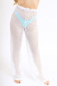 Pantaloni Crochet - White
